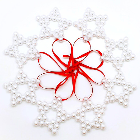 Perličková hvězda - sada 8 ks