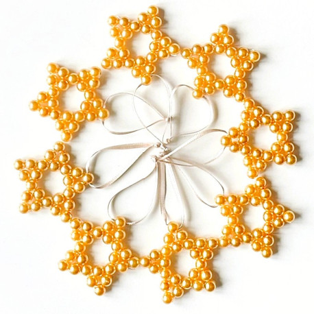 Perličková hvězda - sada 8 ks