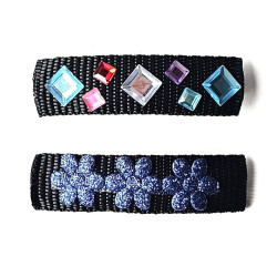 Kreativní sada – vlasová sponka k dozdobení, hotové výrobky, ilustrační foto