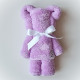 Medvídek z ručníku - fialový