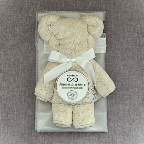 Cestovní sada  - béžový medvídek 