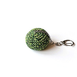 Antistresová klíčenka hakisák - zelená - žíhaná