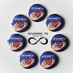 Placky "Měsíc porozumění autismu" - srdce na dlani