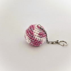 Antistresová klíčenka hakisák - růžová - žíhaná