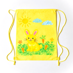 Barevný batoh k dokreslení - žlutý - ilustrační foto