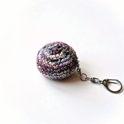 Antistresová klíčenka hakisák - fialová - žíhaná