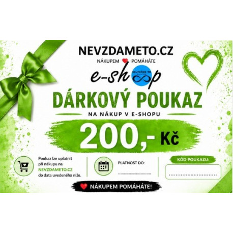 Dárkový poukaz na 200 Kč